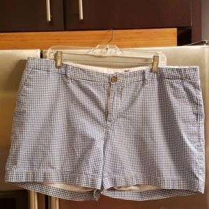 Old Navy Cotton Blue Gingham Shorts 16